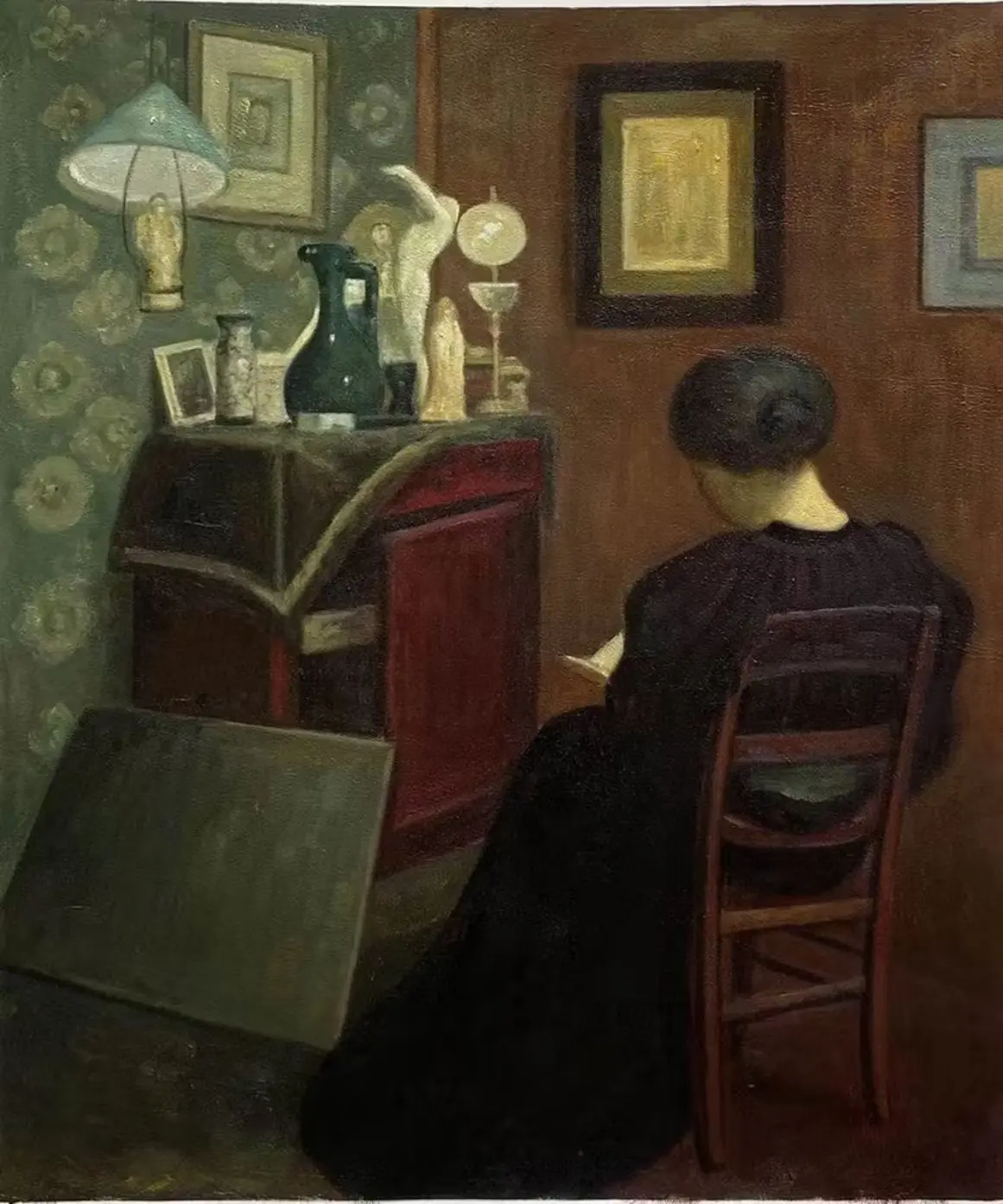 'Women Reading', oil on canvas