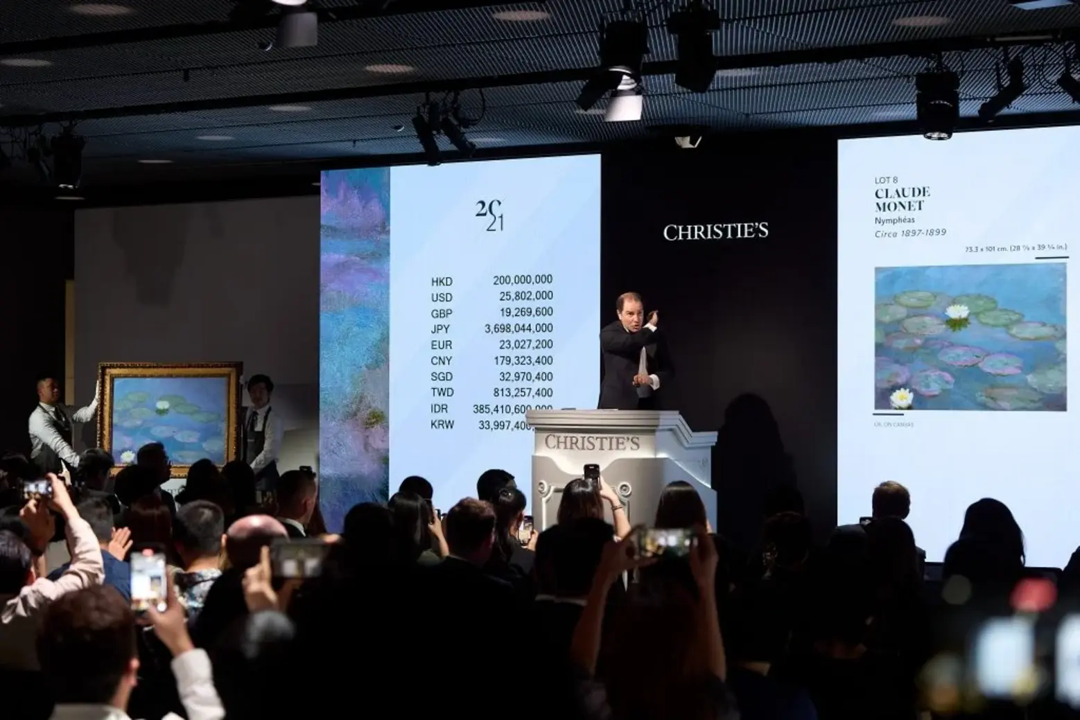 An auction at Christie's