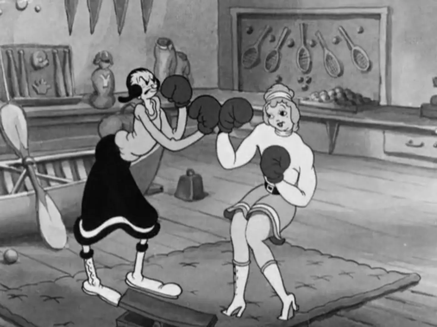 A frame from the famous Popeye cartoon A frame from the famous Popeye cartoon