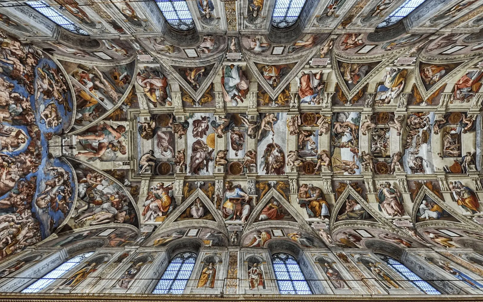 The ceiling of the Sistine Chapel The ceiling of the Sistine Chapel