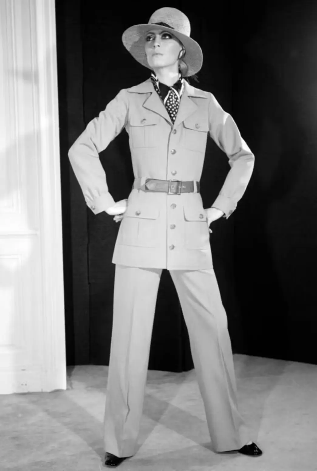 Safari Jacket Pantsuit, worn by Dominique (Paris, January 1969)