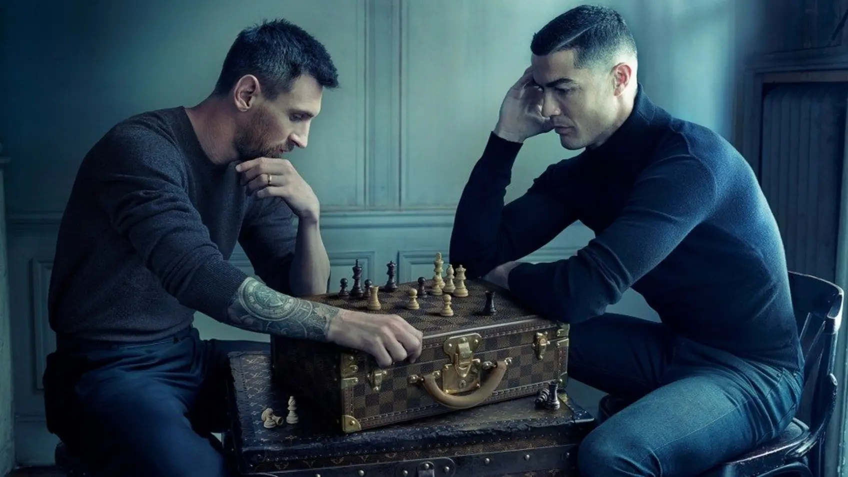 Ronaldo and Messi’s Louis Vuitton Chess Game