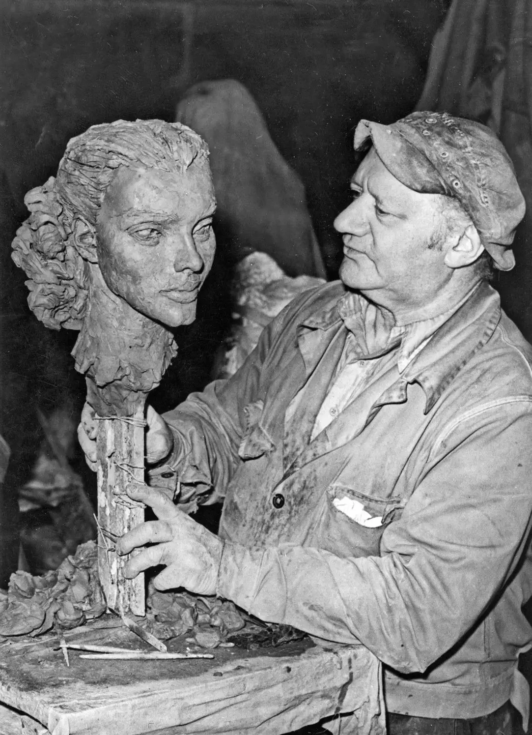 Epstein in his studio