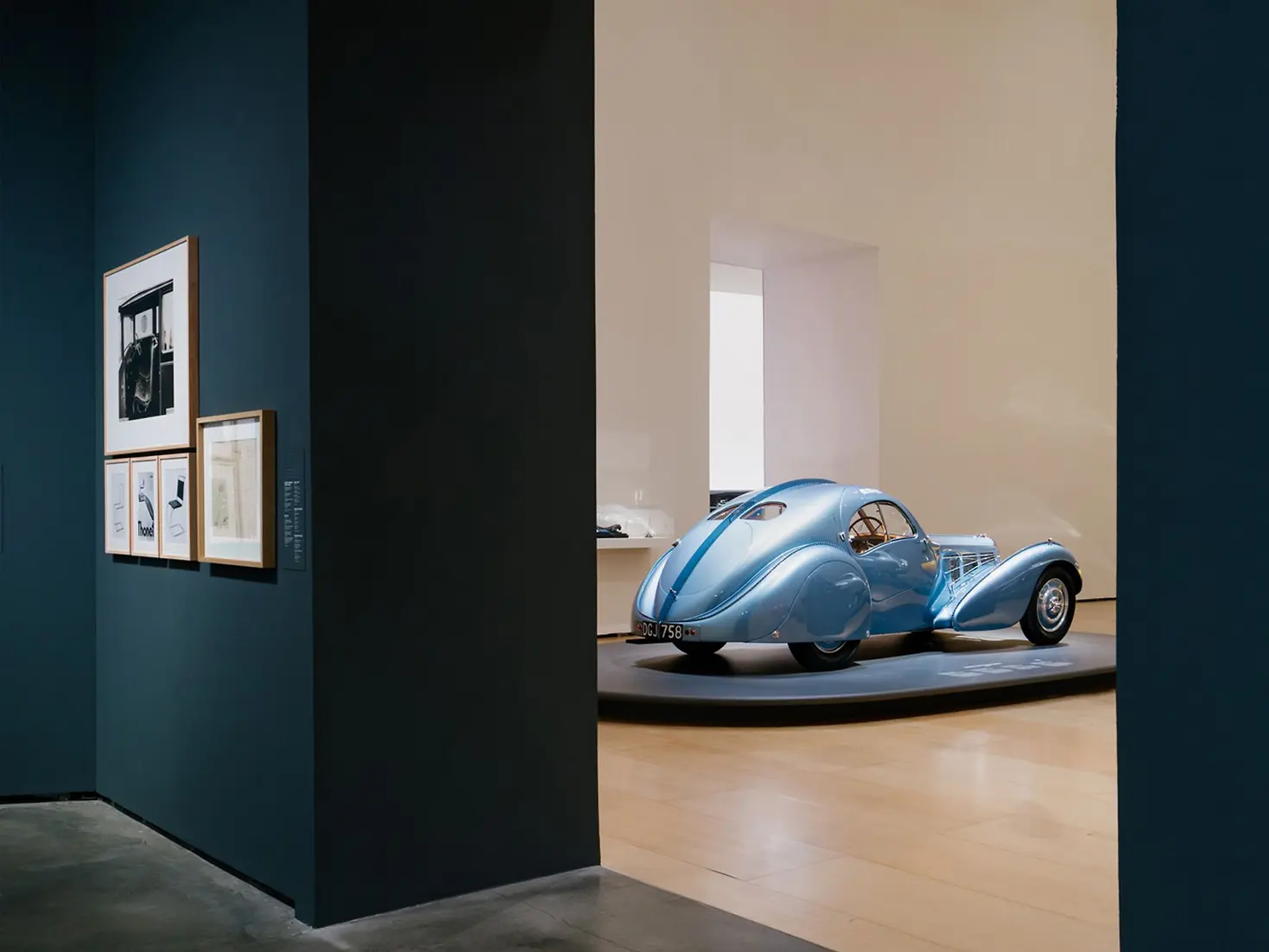Bugatti Type 57SC Atlantic – loaned from Mullin Automotive Museum for display at Guggenheim Bilbao Bugatti Type 57SC Atlantic – loaned from Mullin Automotive Museum for display at Guggenheim Bilbao