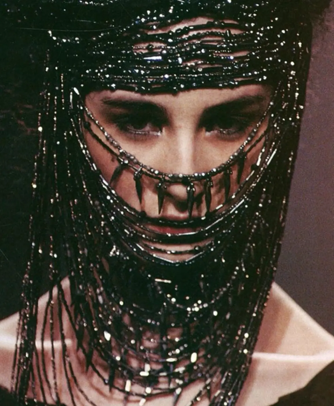 Jean Paul Gaultier Spring 1998 Haute Couture Metal Headdress Jean Paul Gaultier Spring 1998 Haute Couture Metal Headdress