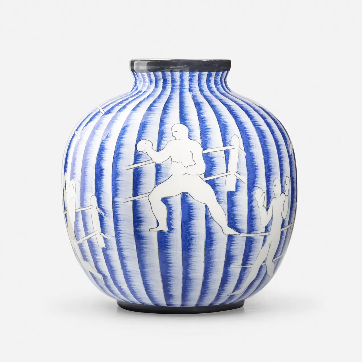 Pugili, Gio Ponti, glazed ceramic, 22 × 19 cm Pugili, Gio Ponti, glazed ceramic, 22 × 19 cm