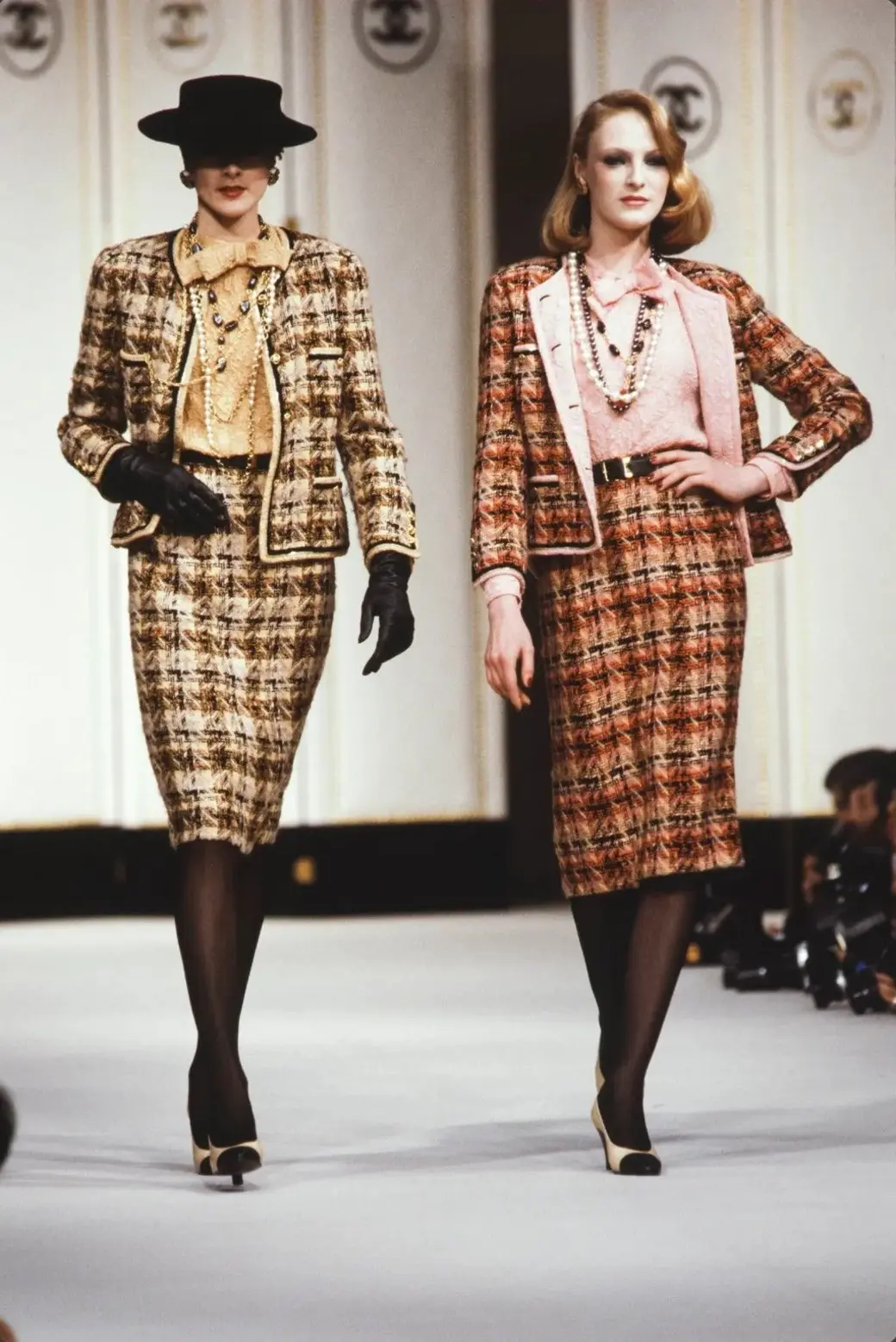 Designs featured in the Spring 1983 Haute Couture collection, representing Karl Lagerfeld's inaugural collection for Chanel.
