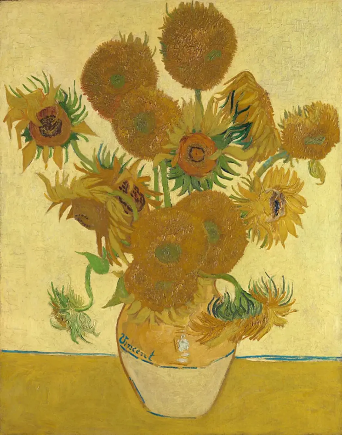 Van Gogh created his famous series of Sunflowers paintings in 1888