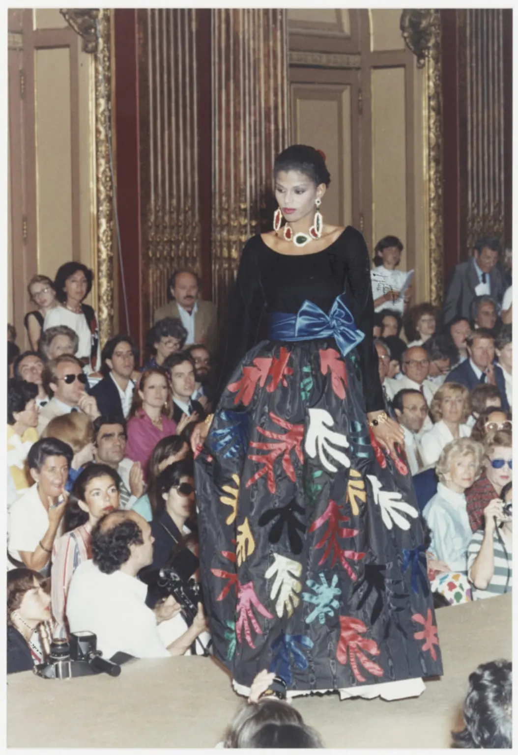 Edia Vairelli wore the Henri Matisse-inspired design in the Autumn/Winter 1981 Haute Couture collection
