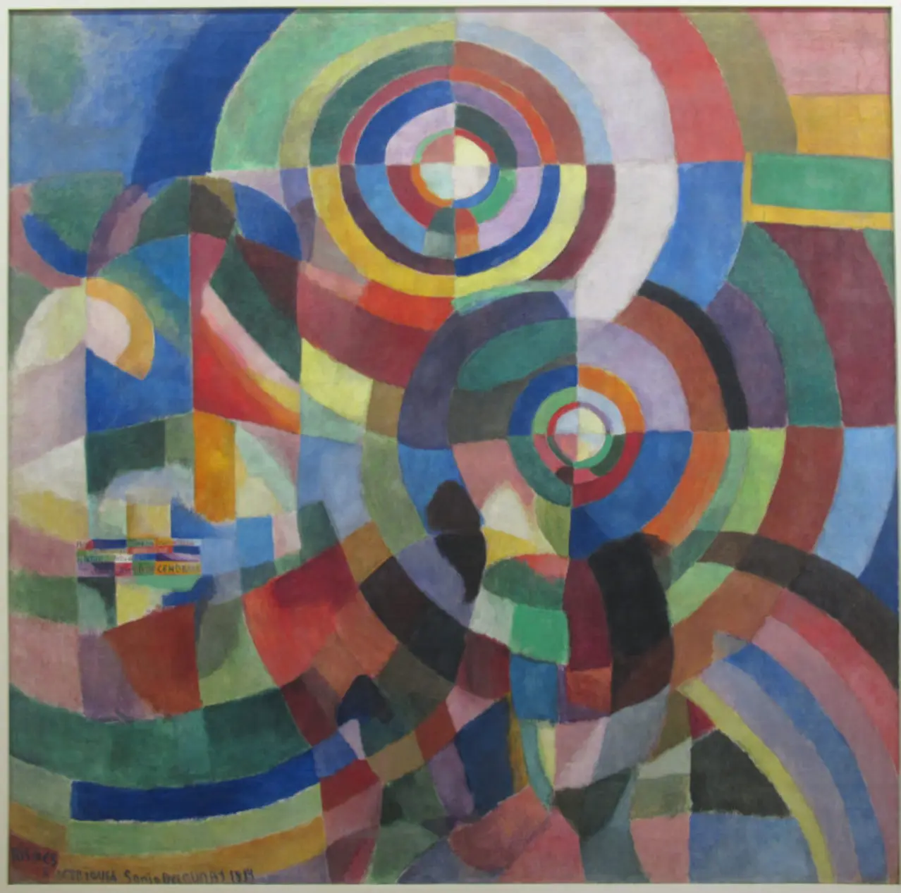 Sonia Delaunay, Electrical Prisms, 1914, oil on canvas, 250 x 250 cm Sonia Delaunay, Electrical Prisms, 1914, oil on canvas, 250 x 250 cm