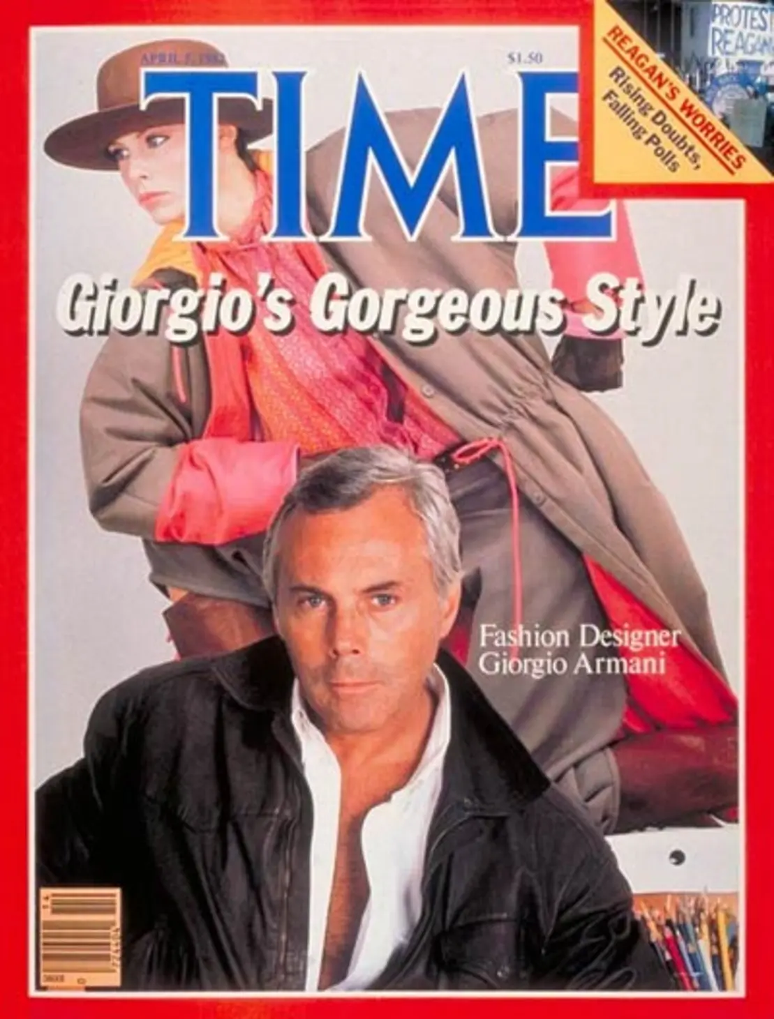 The 1982 Time Magazine article titled "Giorgio Armani: Suiting Up For Easy Street"