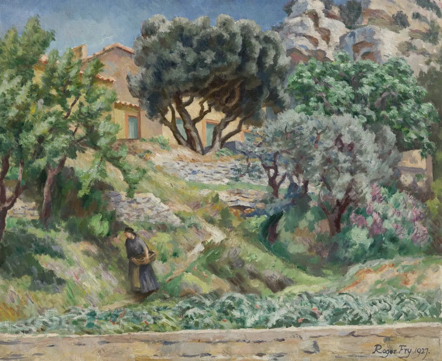 Ilex and Olives, oil on canvas, 21 1/2 x 25 1/2 in. (54.6 x 64.8 cm)