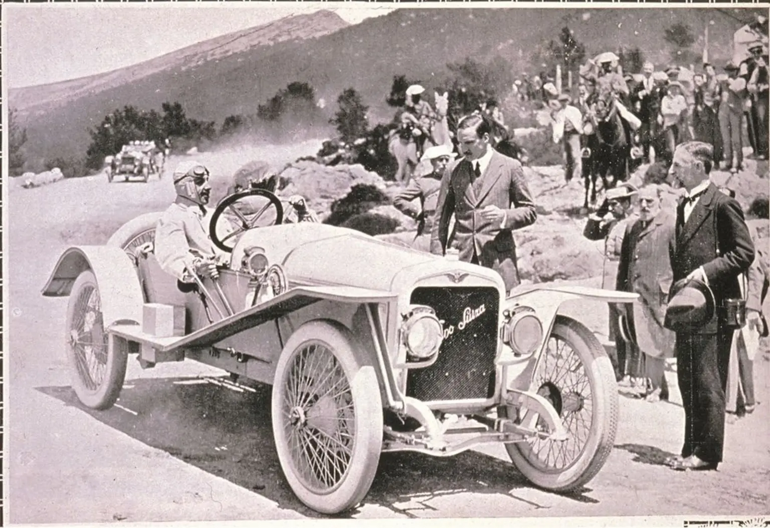 King Alfonso XIII of Spain, who became a great fan of Hispano-Suiza and even invested in the company, with his Hispano