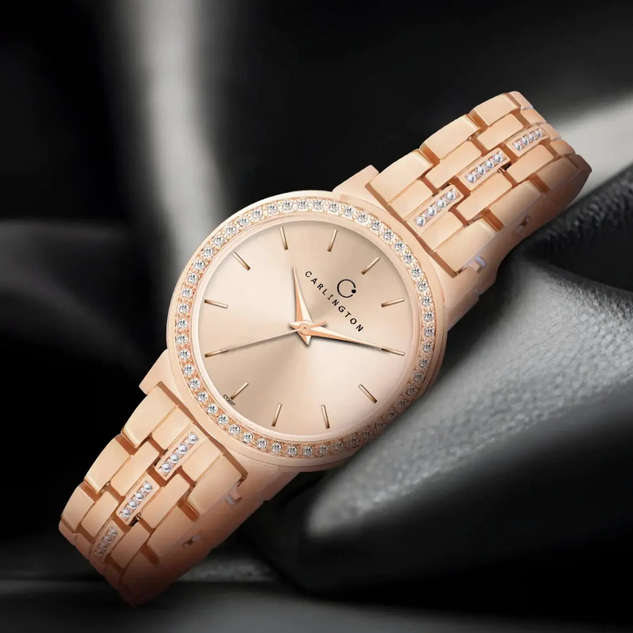 Rose gold watch