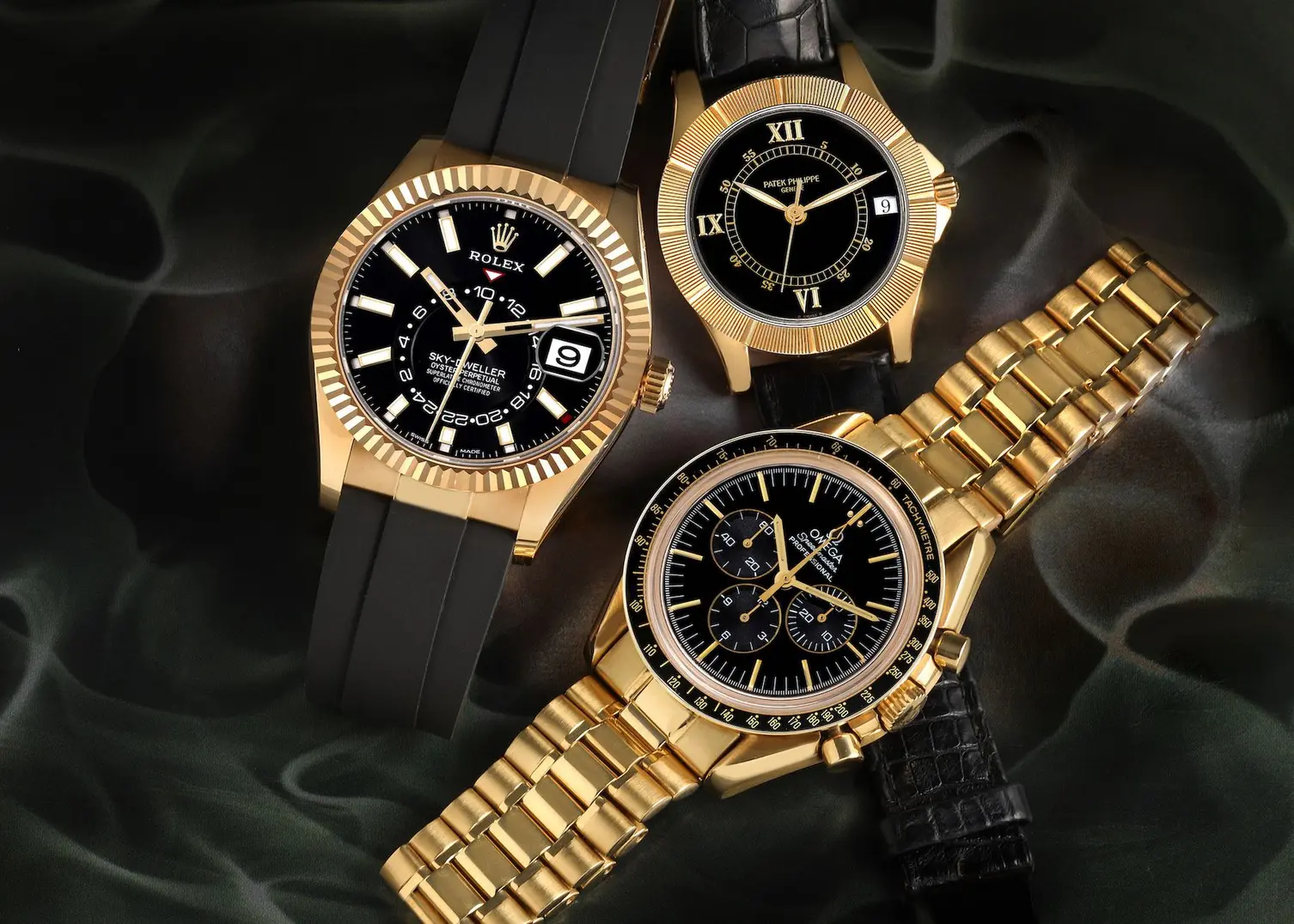 Yellow gold watches