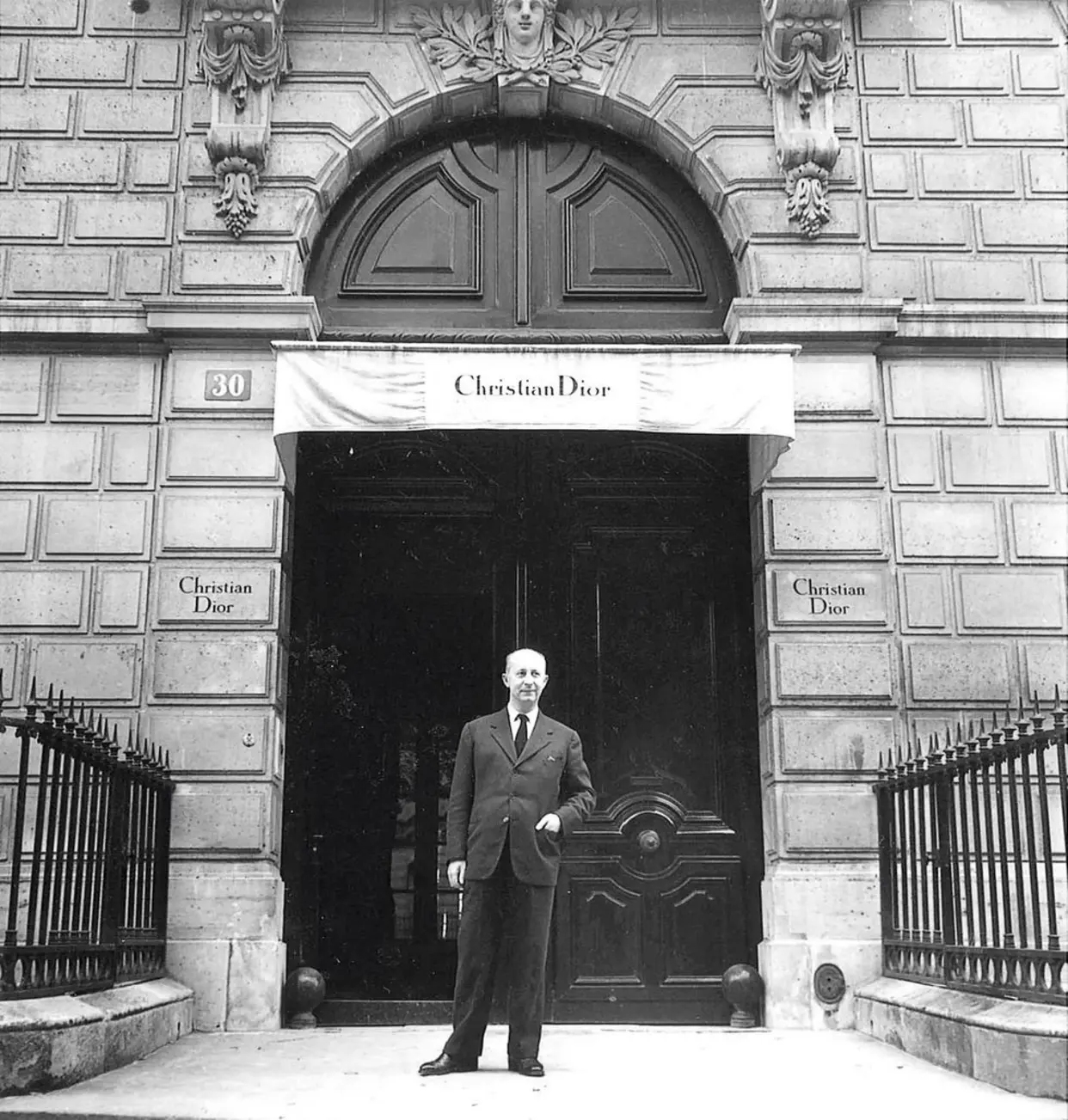 Chirstian Dior at his first couture house - 30 Avenue Montaigne, Paris