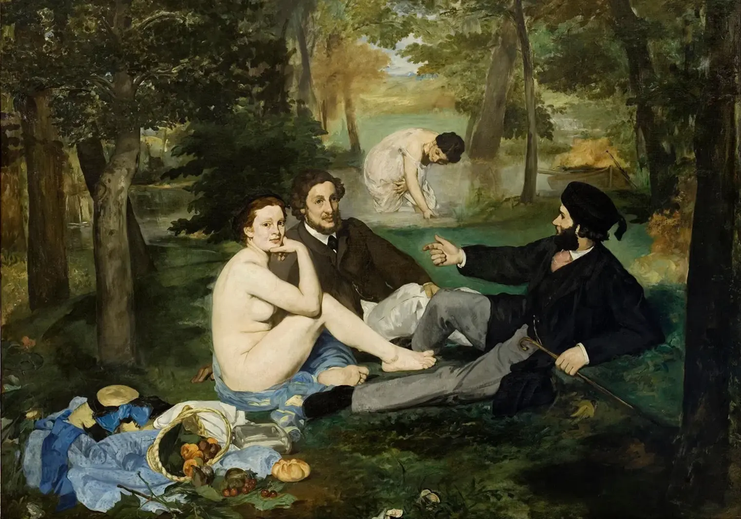 Le Déjeuner sur l’herbe by Édouard Manet, 1863, oil on canvas, 207 × 265 cm Le Déjeuner sur l’herbe by Édouard Manet