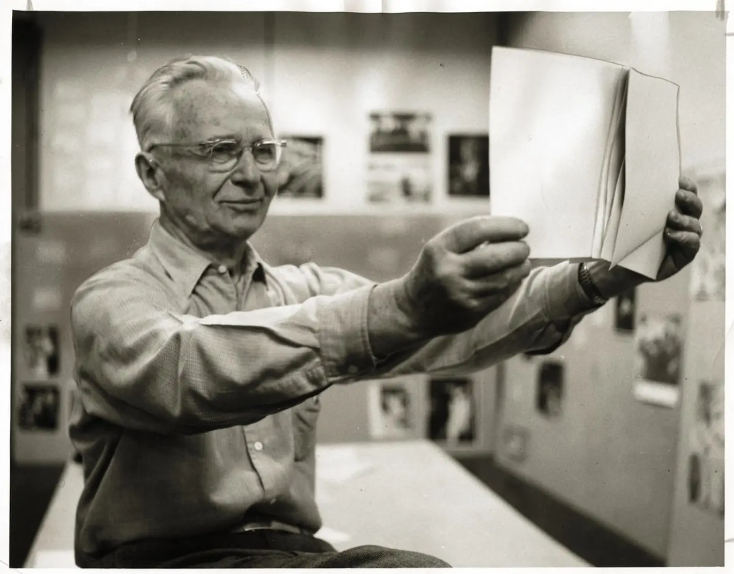 Edward Steichen Prepares The Family of Man Exhibition at MOMA, 1955