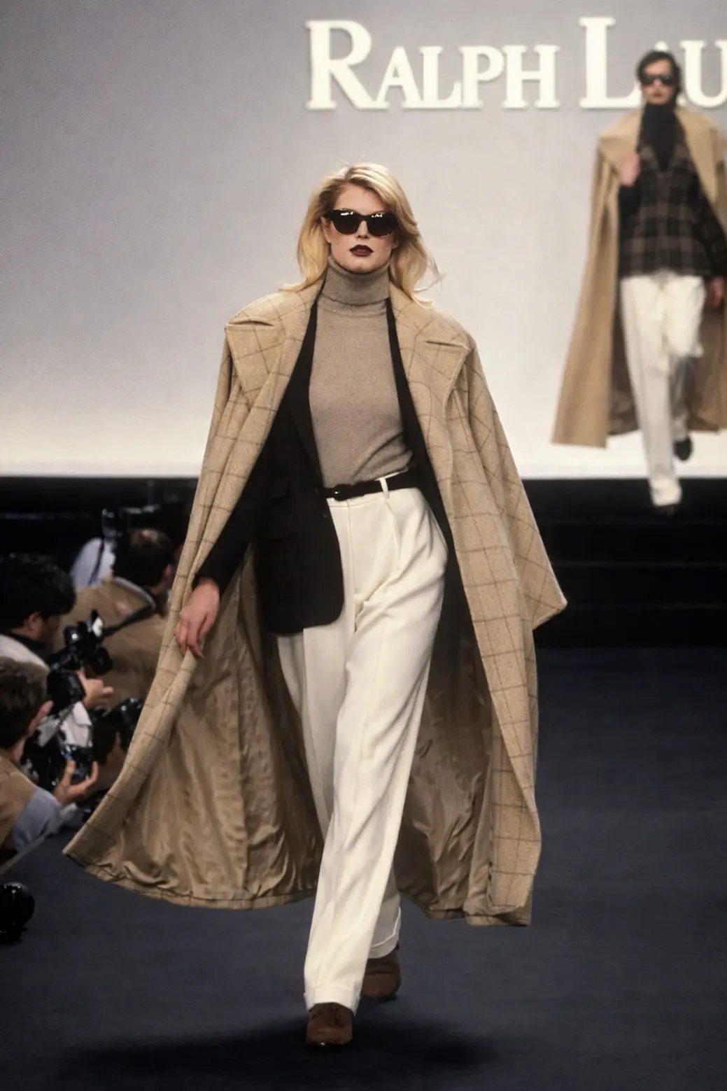 1990s fashion uniform included trench coats