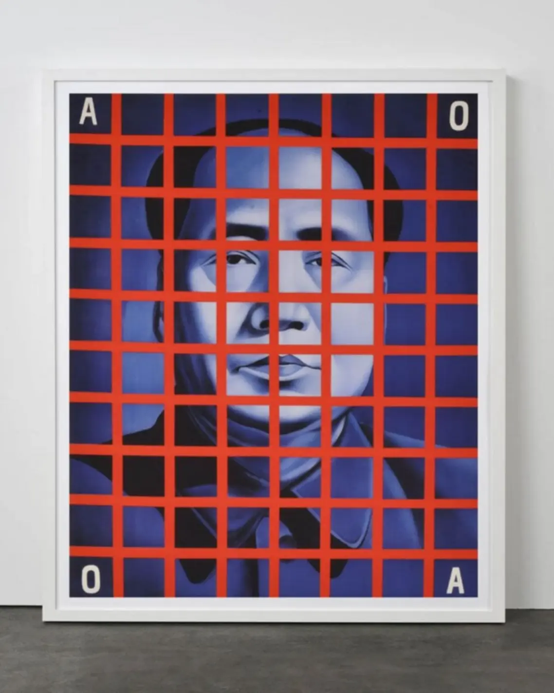 Wang Guangyi’s Mao Zedong: Red Grid No.1 China/Avant-Garde Exhibition