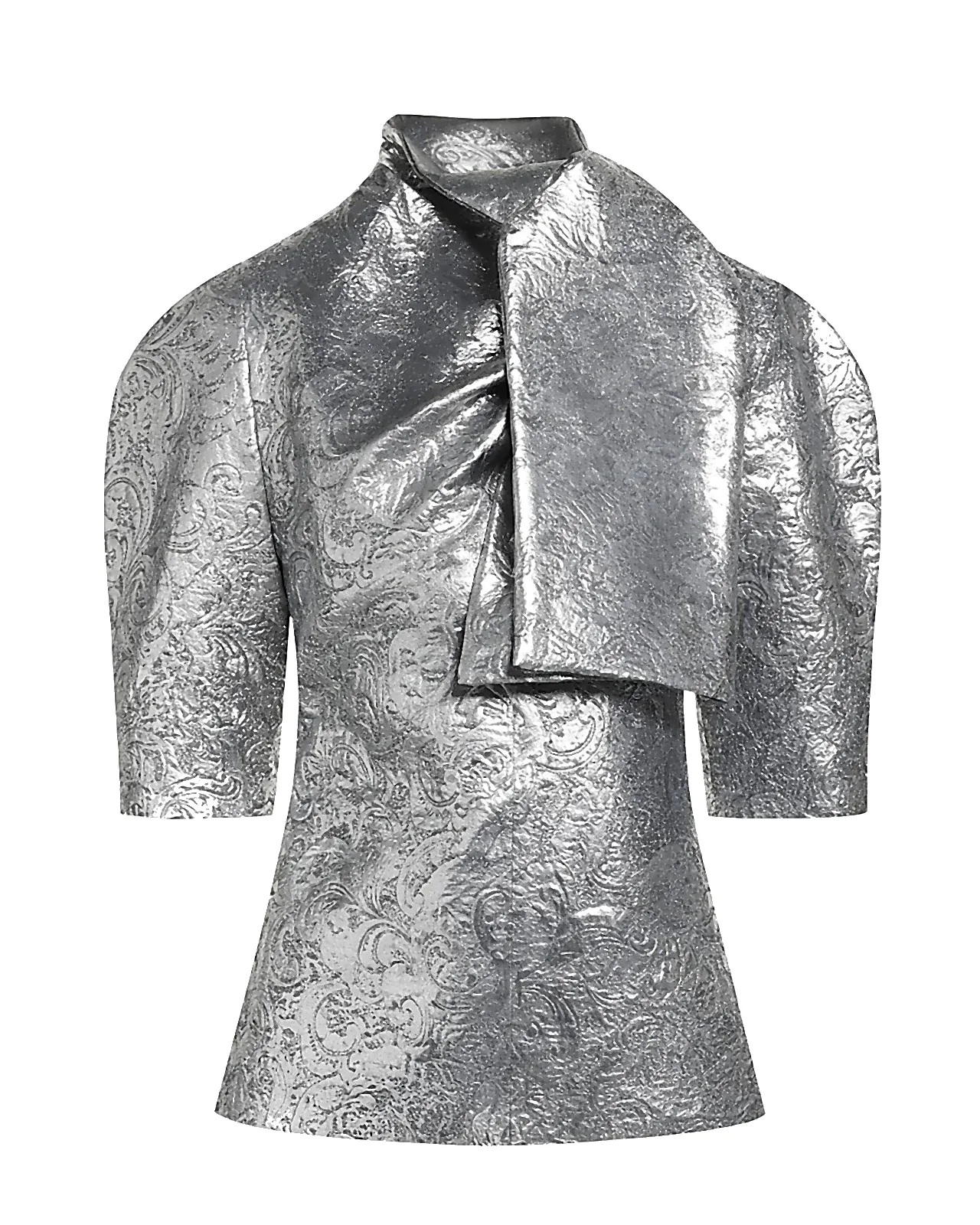 deep blue chrome MSGM Silver Top