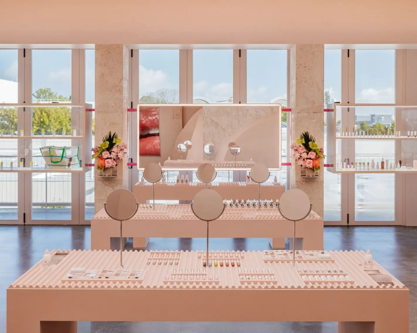 Glossier flagship stores in Miami