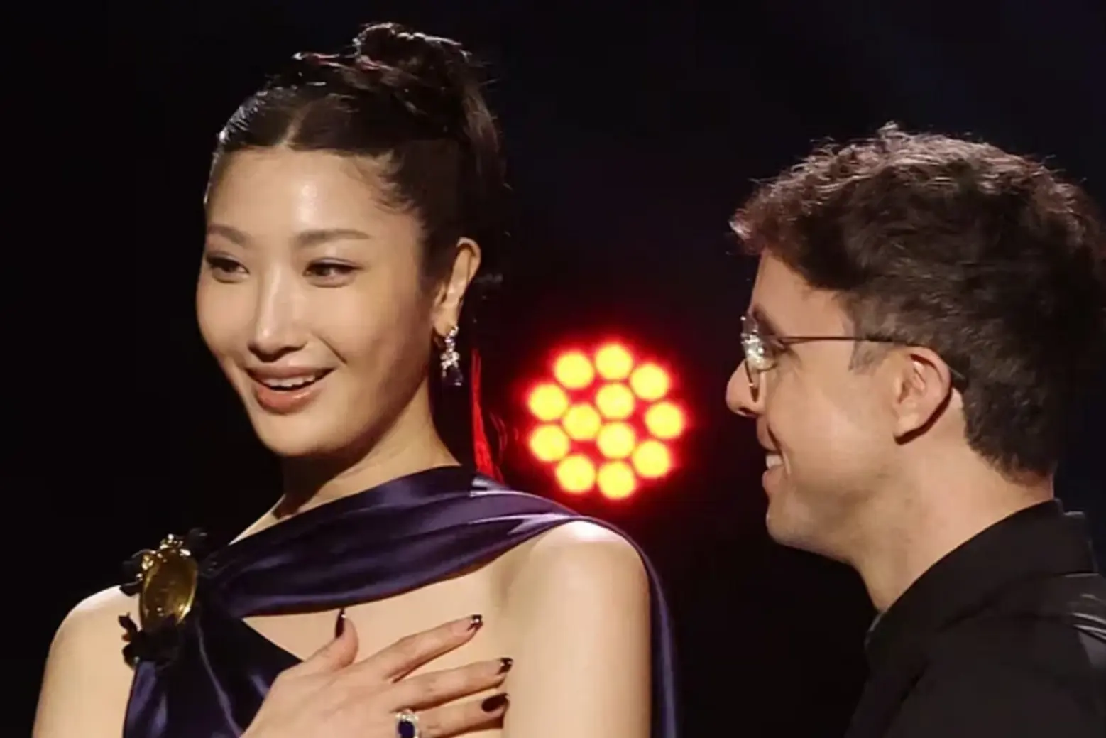 EJAE and Mark Sonnenblick accept the best song written for visual media award for "Golden" from 'KPop Demon Hunters' onstage during the 68th Grammy Awards Premiere Ceremony The 68th Annual Grammy Awards