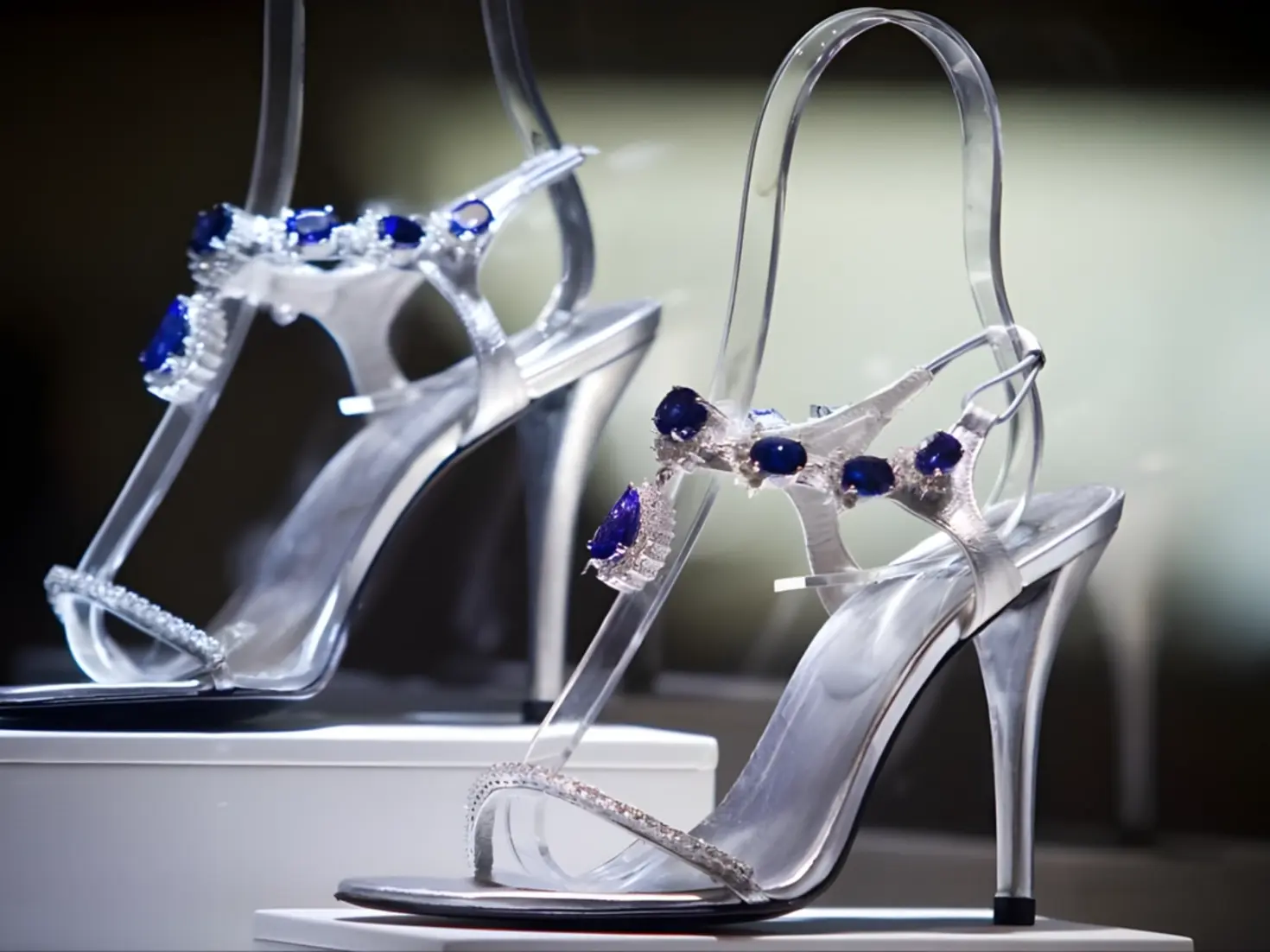 $2 Million Tanzanite Heels from Stuart Weitzman's Million-dollar Shoes, featuring rare gemstones