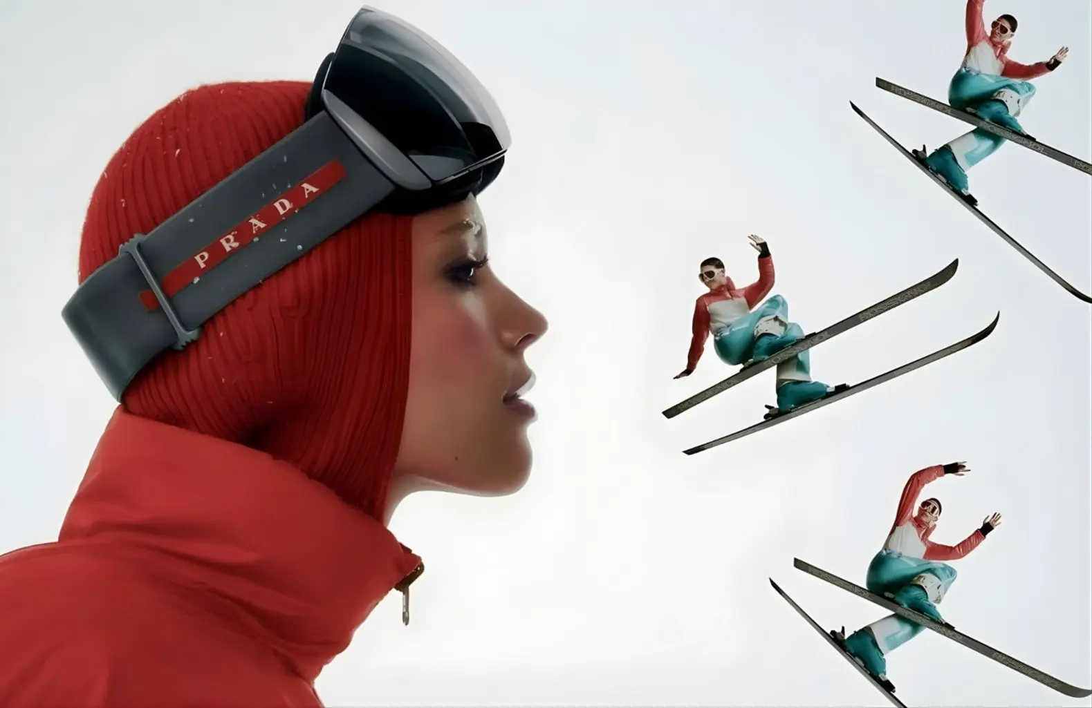 Prada skiing