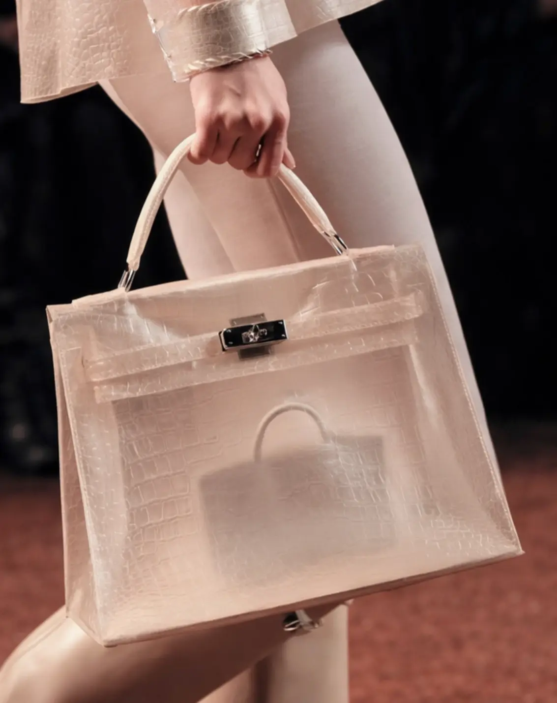 Jean Paul Gaultier's Hermès Transparent Crocodile Bag 