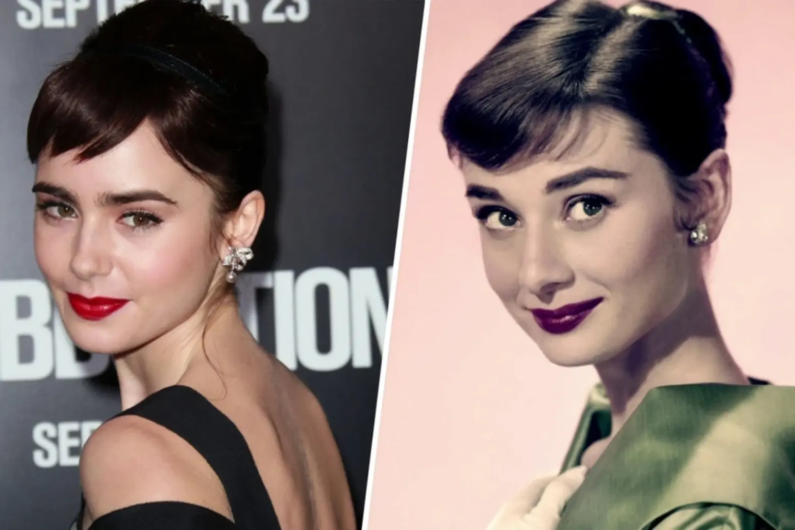 Lily Collins in Her Breakfast at Tiffany’s Era