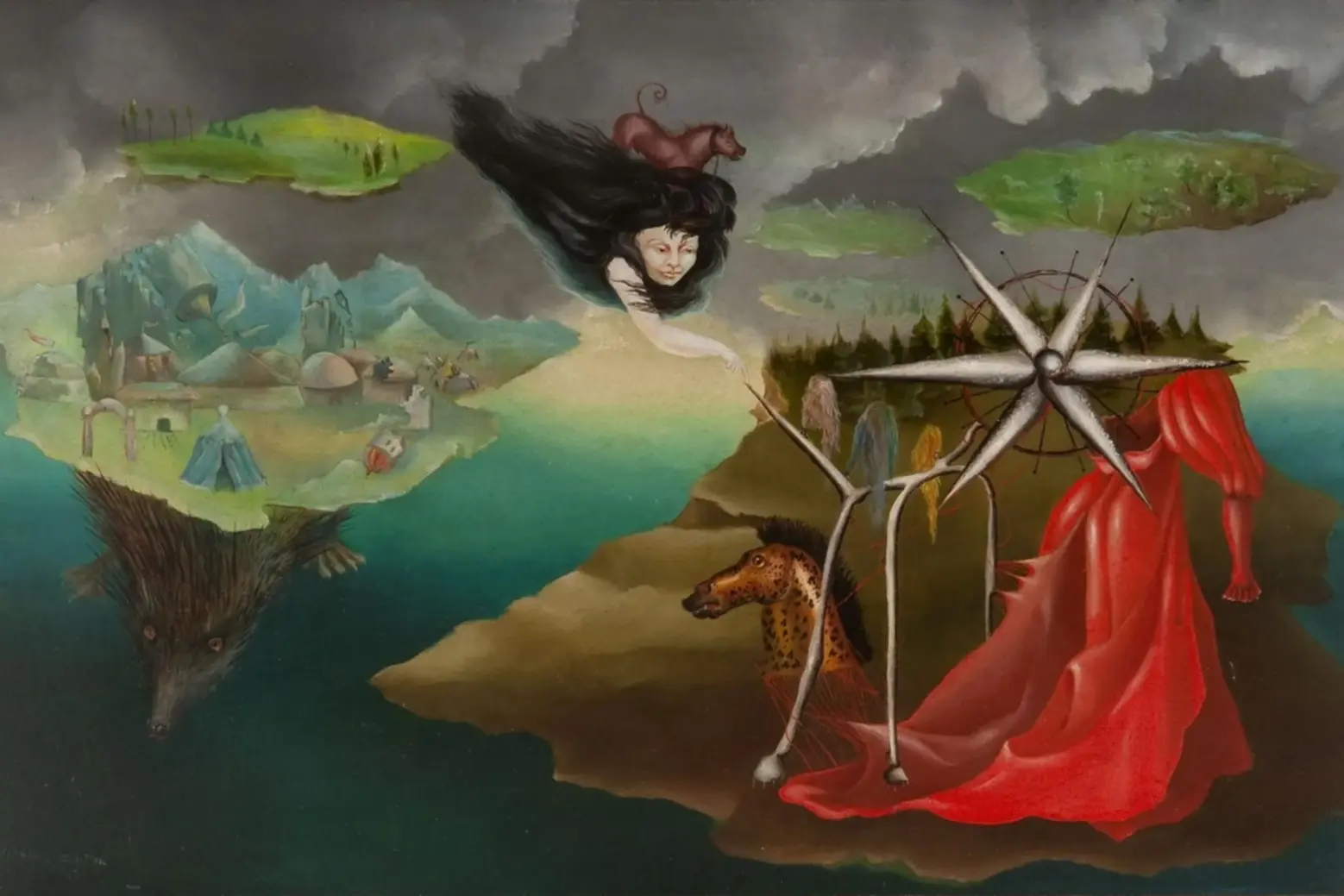 The Giantess (The Guardian of the Egg) Leonora Carrington surreal painting