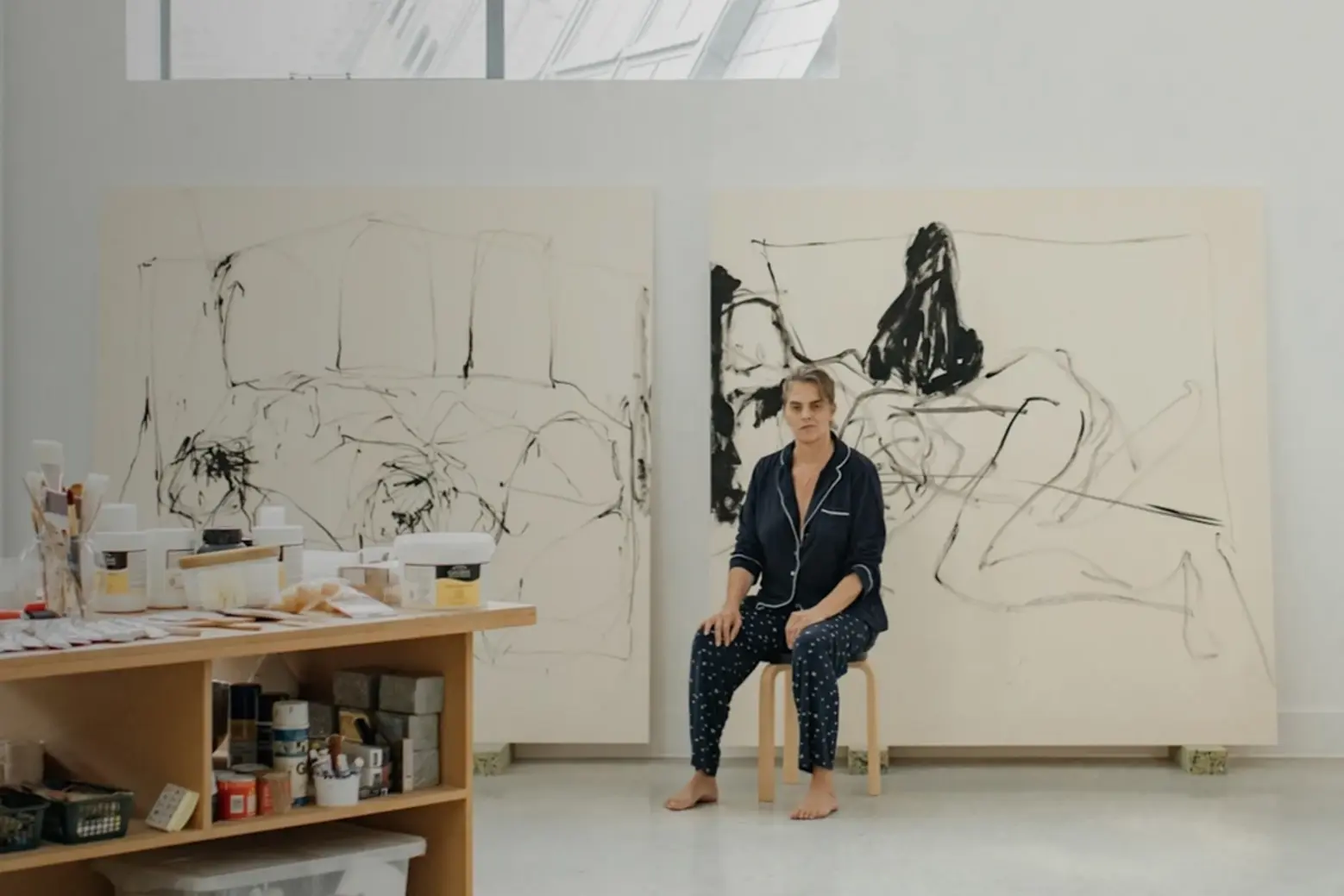 Tracey Emin in her studio Tracey Emin: A Second Life