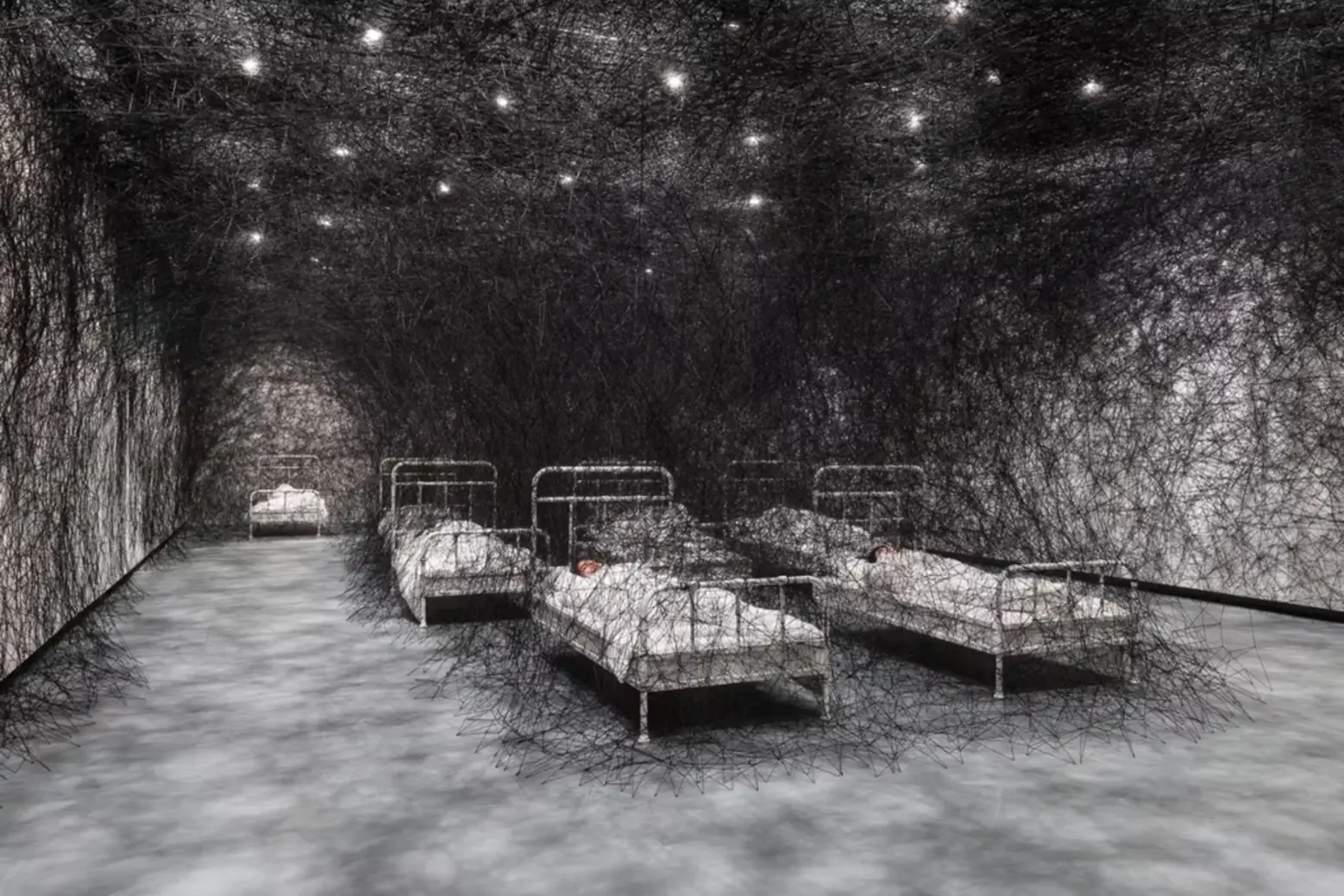 During Sleep, 2026 Chiharu Shiota: Threads of Life During Sleep, 2026