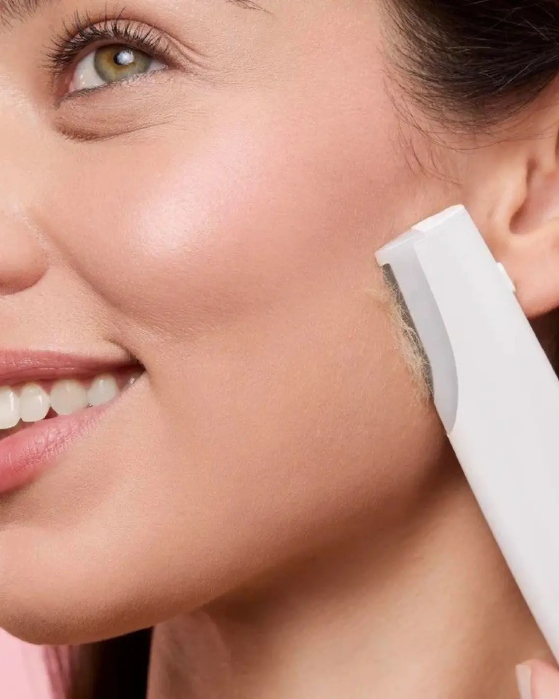 Peach fuzz Removes the entire top layer of dead skin cells Dermaplaning