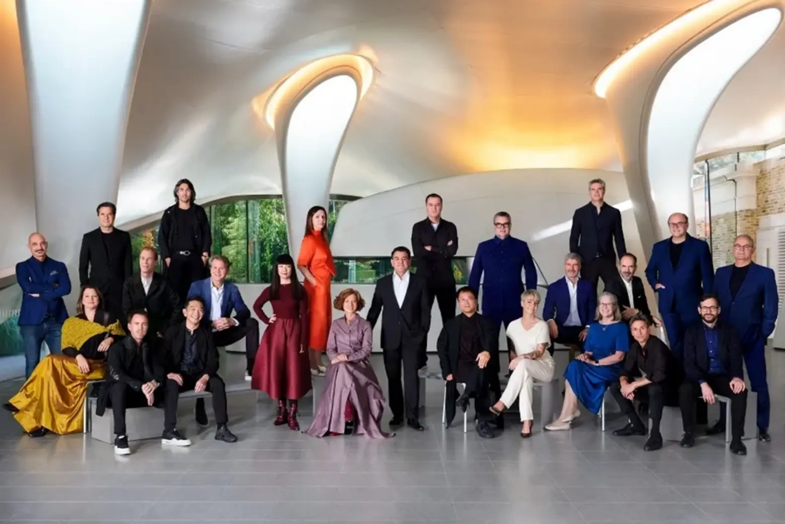 Zaha Hadid Architects directors/senior staff at the Serpentine Sackler Gallery in 2024