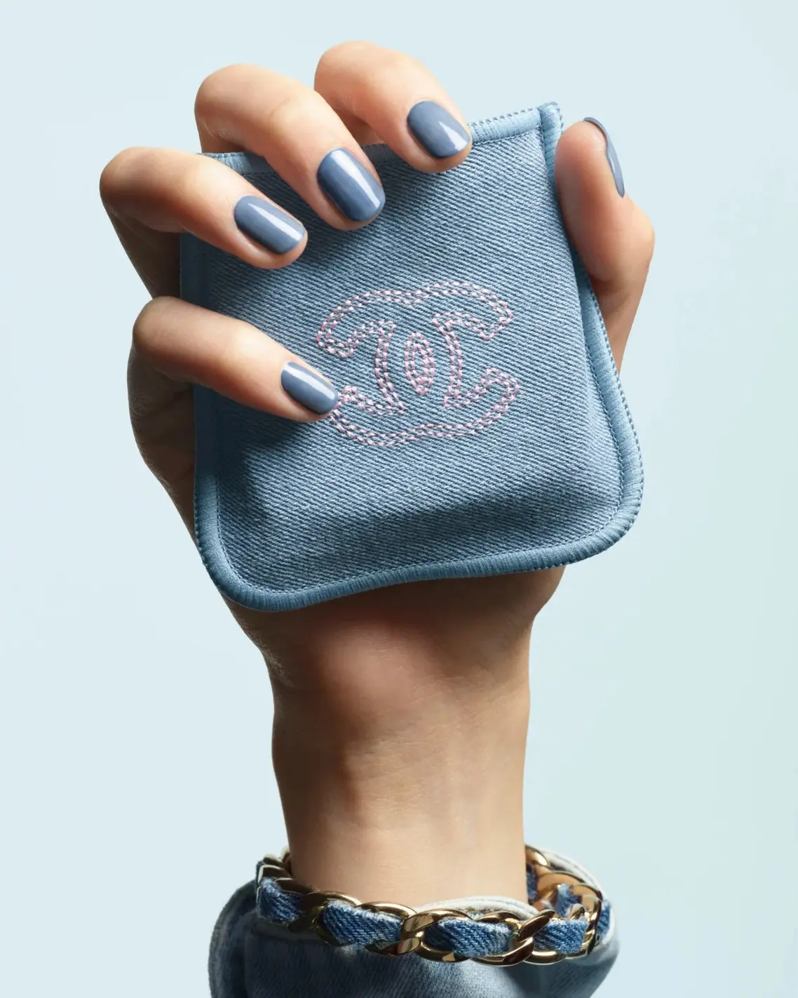 Chanel Denim Pouch in Denim Makeup Collection