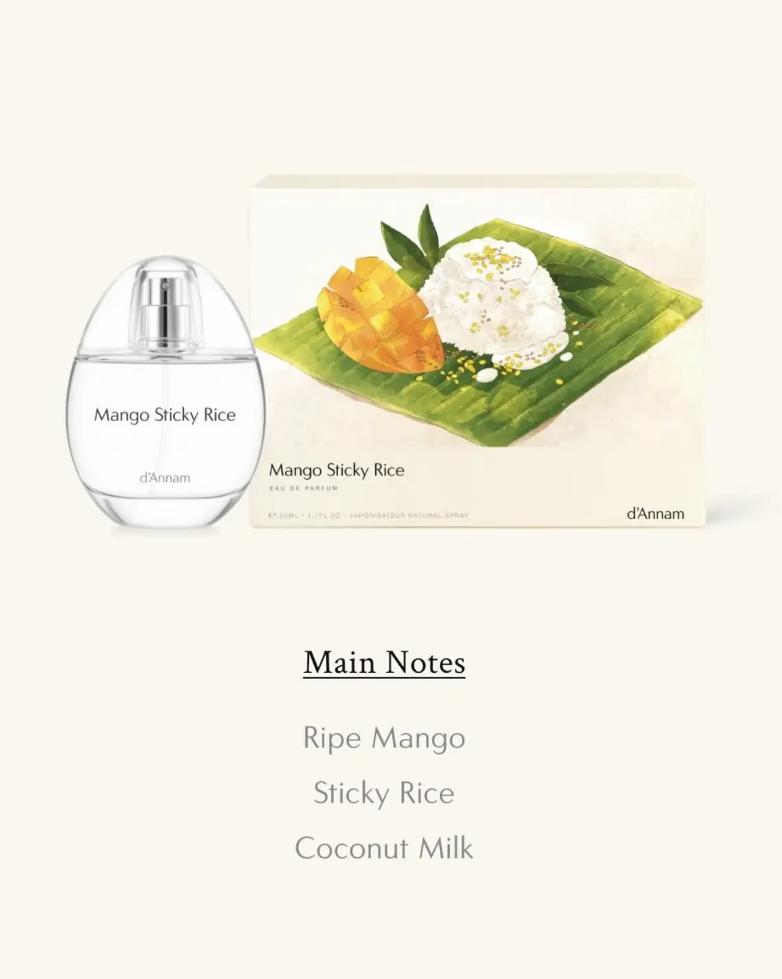 Notes of d'Annam's Mango Sticky Rice