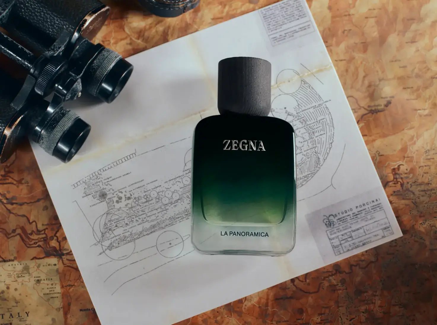 The “La Panoramica” fragrance by Zegna. The “La Panoramica” fragrance by Zegna.