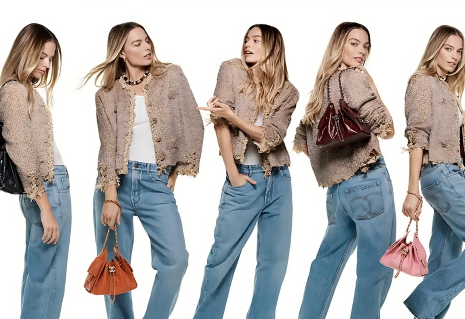 Chanel 25 Bag Campaign featuring Margot Robbie The Chanel 25 bag campaign turns Margot Robbie, Kylie Minogue, and Michel Gondry 4