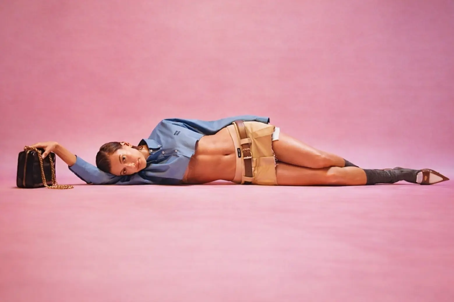 Hailey Bieber for Miu Miu Spring 2022 Campaign The Hemline Index and the Art of Fashion Déjà Vu 6