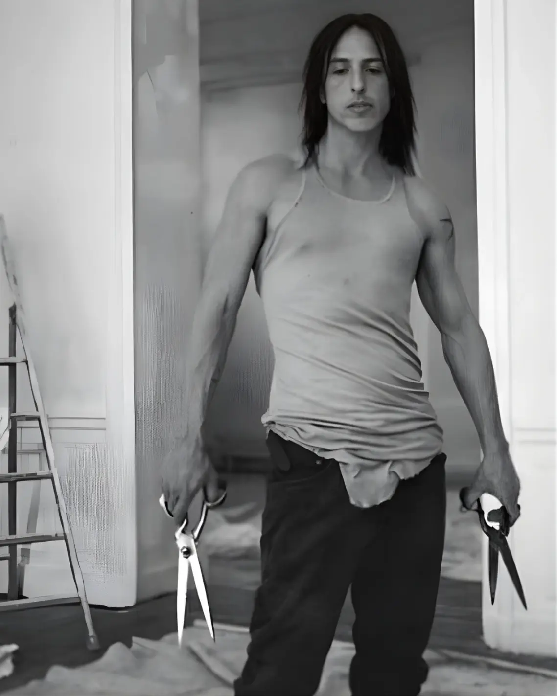 Rick Owens 1994 in his Los Angeles Studio