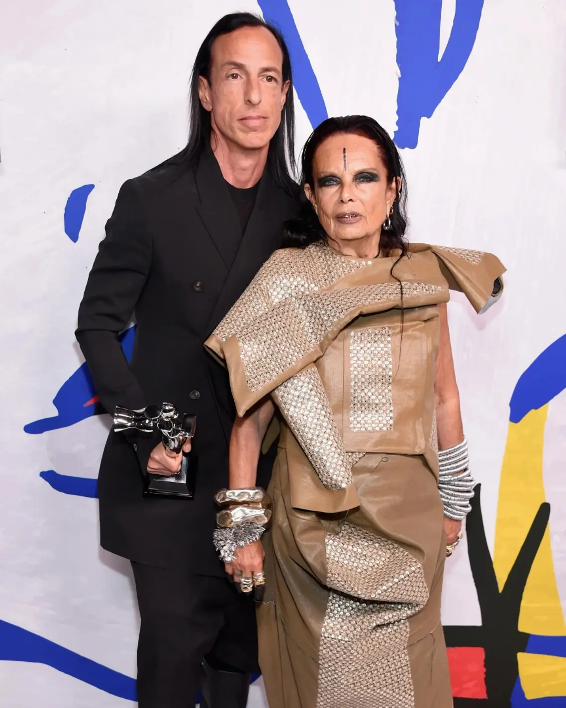 Rick Owens and Michèle Lamy at the CFDA Awards 2017