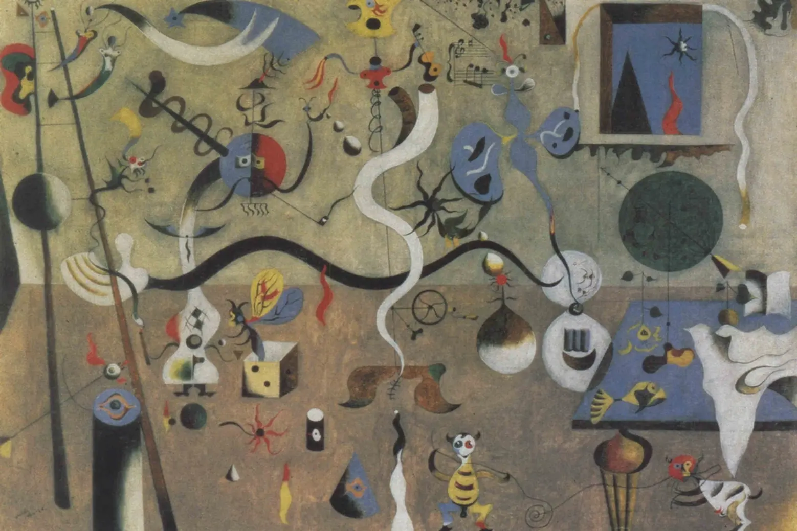 Joan Miró Surrealism Harlequin’s Carnival (1924-25)