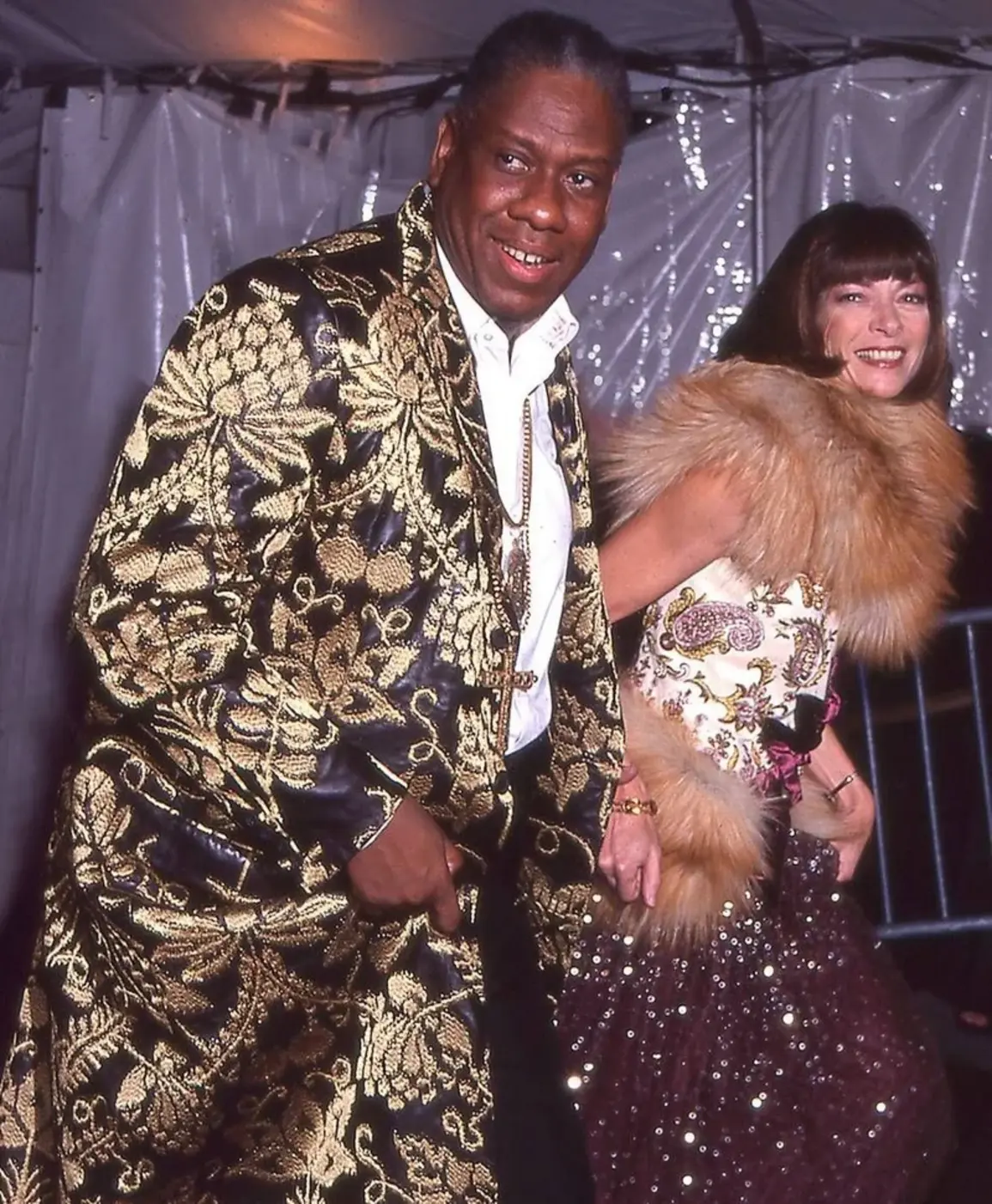 André Leon Talley and Anna Wintour