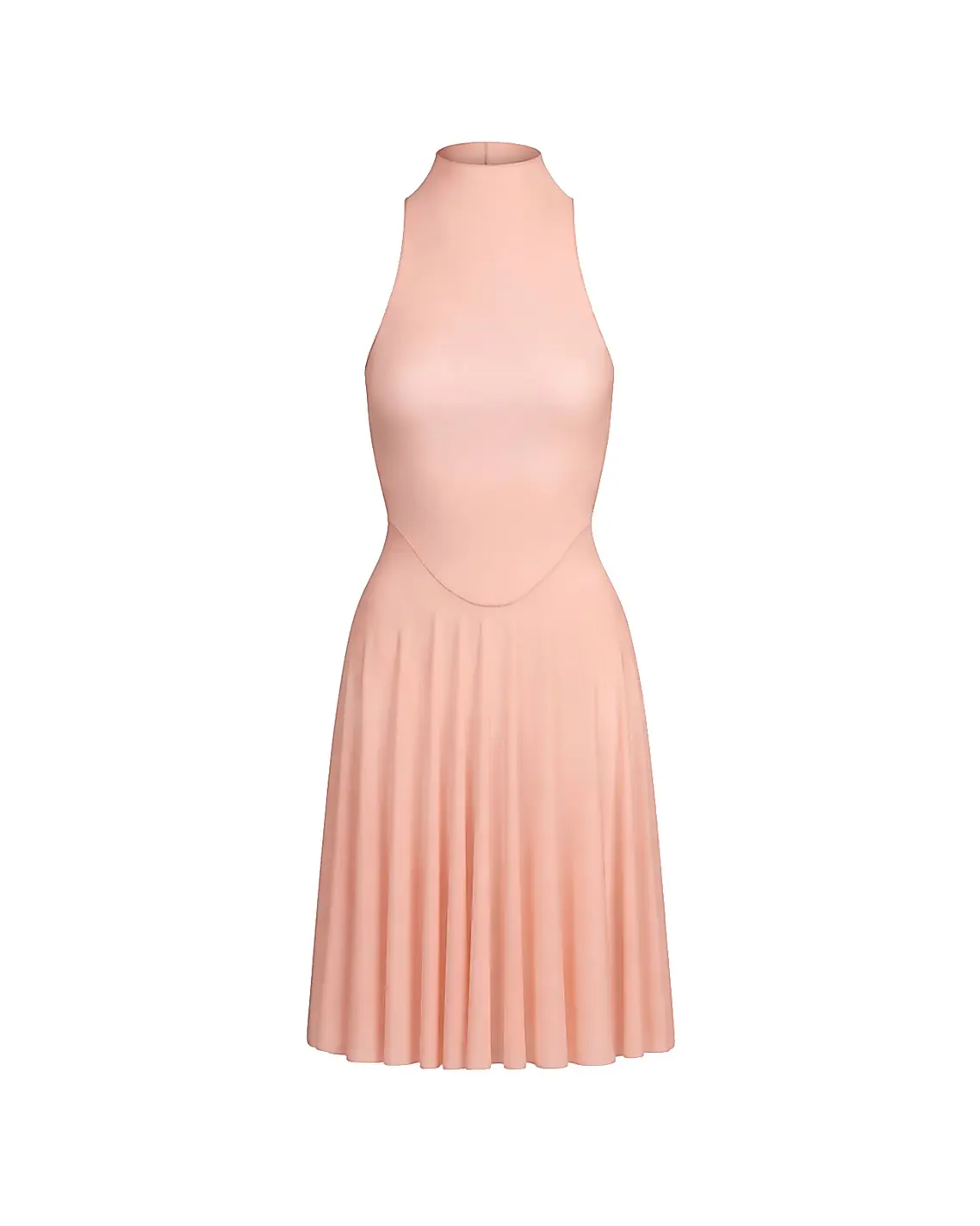 Skims Milky Sheer Midi Dress Petal Sheen