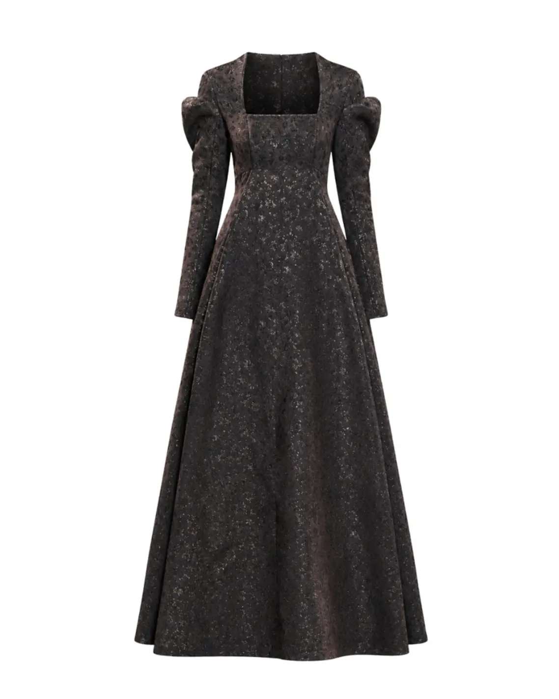 Ulyana Sergeenko Brocade Dress Dark Regency
