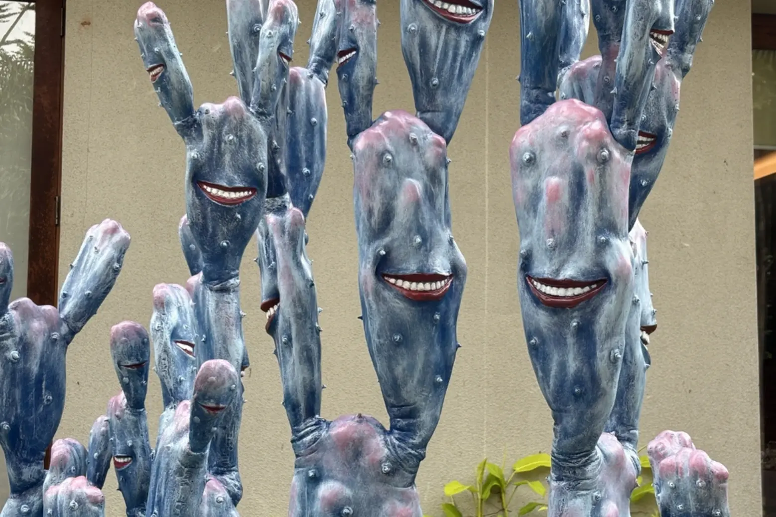 "Tumbuh Dengan Senyum" by Karya Ostheo Andra Art Jakarta Gardens cultural events