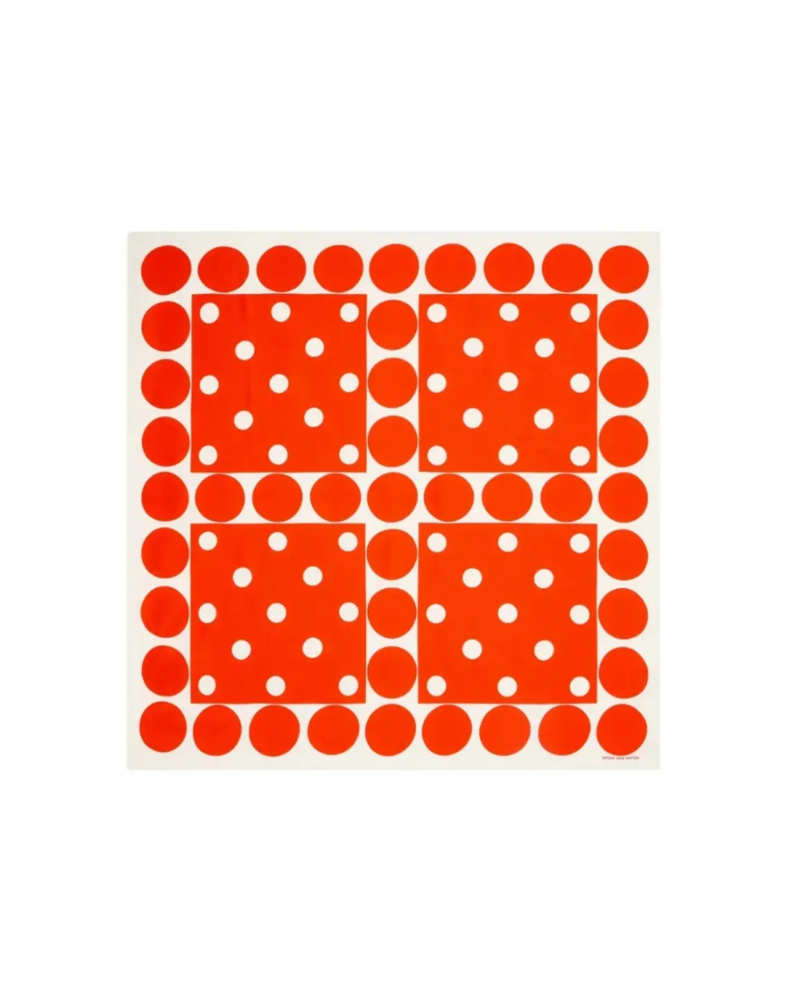 Dries Van Noten Polka Dot Scarf Retro Tang