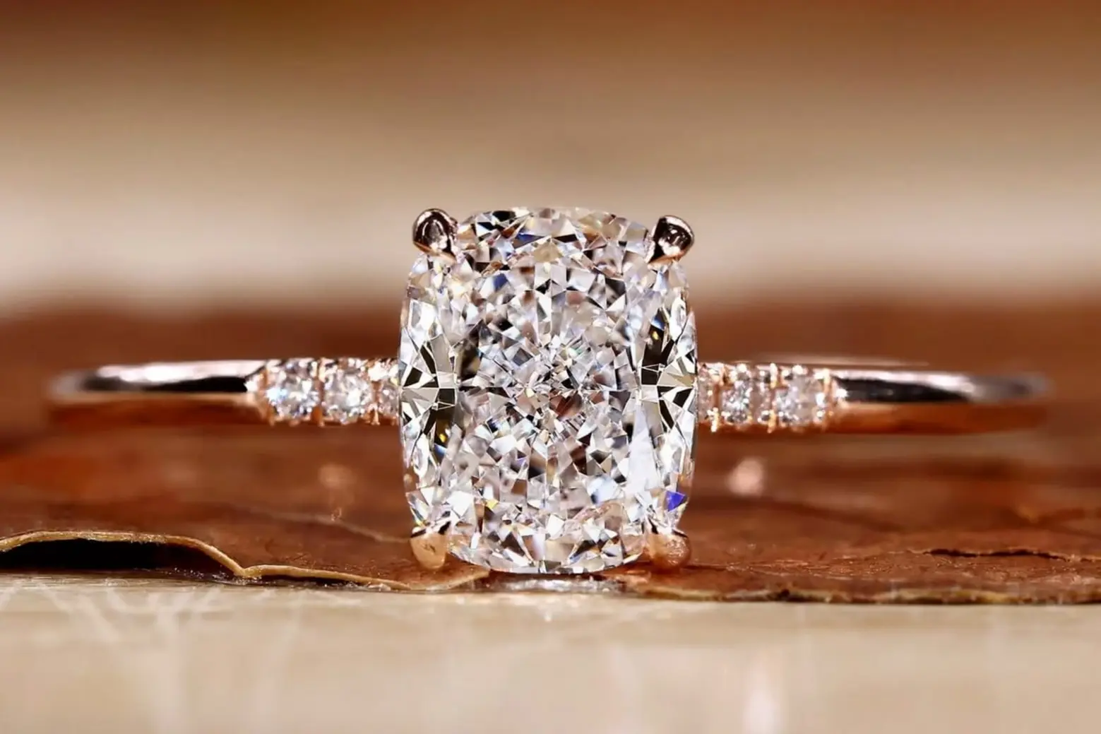 Lab-grown diamond ring